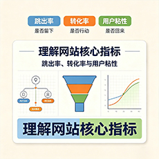 吉安建站-理解网站核心指标:跳出率、转化率与用户粘性